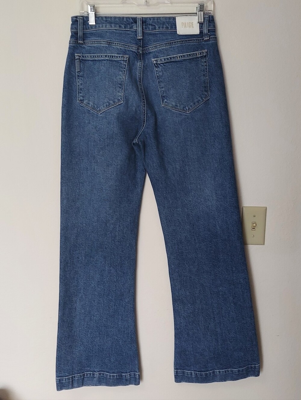 PAIGE Leenah Wide Leg Jean Trouser Hem - Picture 5 of 11